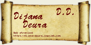 Dijana Deura vizit kartica